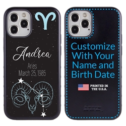 
Zodiac Astrology Case for iPhone 12 / 12 Pro – Hybrid - Aries - Personalized