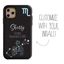 
Zodiac Astrology Case for iPhone 11 Pro Max – Hybrid - Scorpio - Personalized