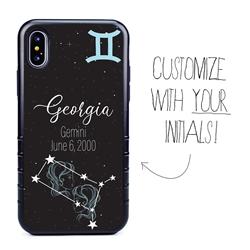 
Zodiac Astrology Case for iPhone X / XS – Hybrid - Gemini - Personalized