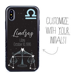 
Zodiac Astrology Case for iPhone X / XS – Hybrid - Libra - Personalized