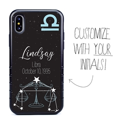 
Zodiac Astrology Case for iPhone Xs Max – Hybrid - Libra - Personalized