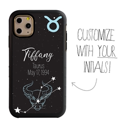 
Zodiac Astrology Case for iPhone 11 Pro – Hybrid - Taurus - Personalized
