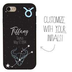 
Zodiac Astrology Case for iPhone 7 / 8 / SE – Hybrid - Taurus - Personalized