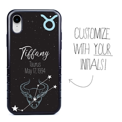 
Zodiac Astrology Case for iPhone XR – Hybrid - Taurus - Personalized