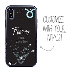 
Zodiac Astrology Case for iPhone Xs Max – Hybrid - Taurus - Personalized