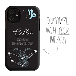 
Zodiac Astrology Case for iPhone 11 – Hybrid - Capricorn - Personalized