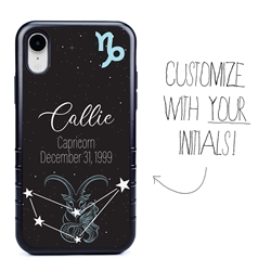 
Zodiac Astrology Case for iPhone XR – Hybrid - Capricorn - Personalized