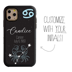 
Zodiac Astrology Case for iPhone 11 Pro Max – Hybrid - Cancer - Personalized