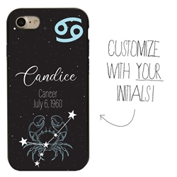
Zodiac Astrology Case for iPhone 7 / 8 / SE – Hybrid - Cancer - Personalized