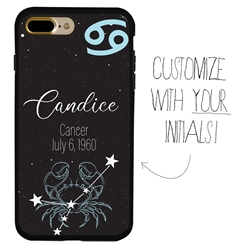 
Zodiac Astrology Case for iPhone 7 Plus / 8 Plus – Hybrid - Cancer - Personalized