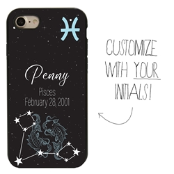 
Zodiac Astrology Case for iPhone 7 / 8 / SE – Hybrid - Pisces - Personalized