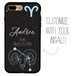 
Zodiac Astrology Case for iPhone 7 Plus / 8 Plus – Hybrid - Aries - Personalized