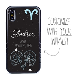 
Zodiac Astrology Case for iPhone Xs Max – Hybrid - Aries - Personalized