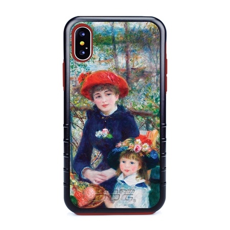 Famous Art Case for iPhone X / Xs – Hybrid – (Renoir – Two Sisters)
