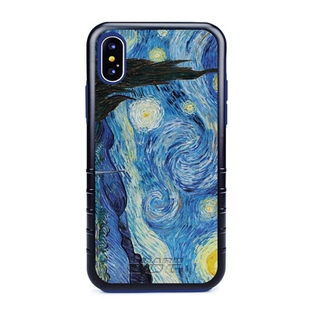 Famous Art Case for iPhone X / Xs – Hybrid – (Van Gogh – Starry Night)
