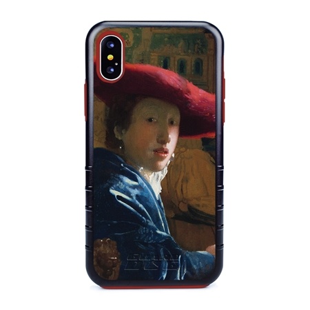 Famous Art Case for iPhone Xs Max – Hybrid – (Vermeer – Girl with Red Hat)
