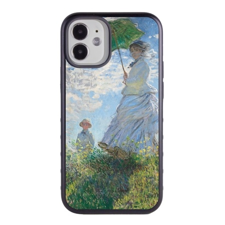 Famous Art Case for iPhone 12 Mini – Hybrid – (Monet – Woman with Parisol)

