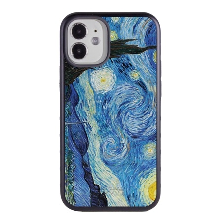 Famous Art Case for iPhone 12 Mini – Hybrid – (Van Gogh – Starry Night)
