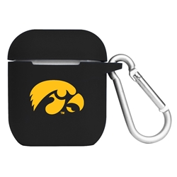 
Iowa Hawkeyes Silicone Skin for Apple AirPods Charging Case with Carabiner