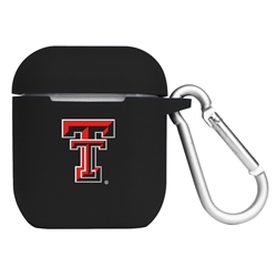 
Texas Tech Red Raiders Silicone Skin for Apple AirPods Charging Case with Carabiner