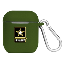 
US Army Silicone Skin for Apple AirPods Charging Case with Carabiner