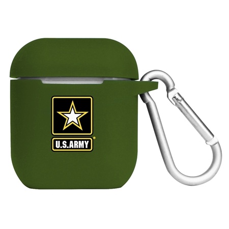 US Army Silicone Skin for Apple AirPods Charging Case with Carabiner

