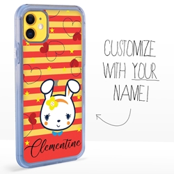 
Personalized Girls Case for iPhone 11 - Clear - Space Bunny