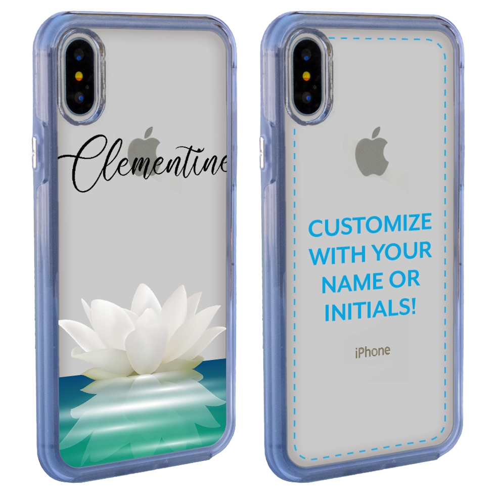 Personalized Spiritual Case For Iphone X Xs Clear Lotus Floating Mobilemars