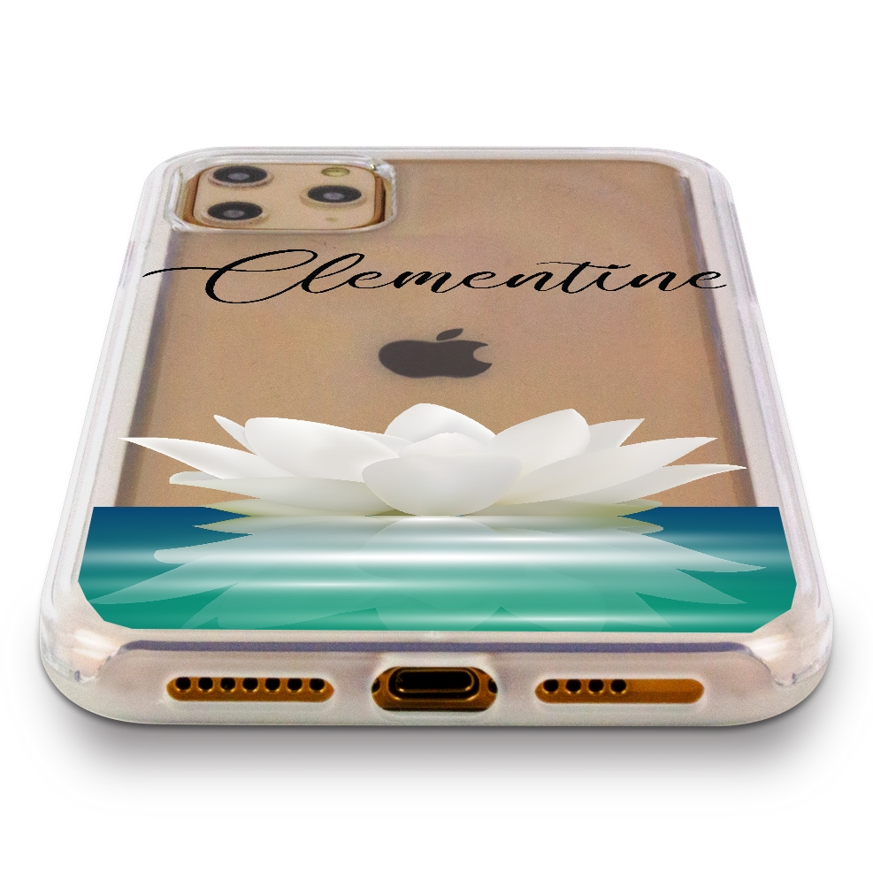 Personalized Spiritual Case For Iphone X Xs Clear Lotus Floating Mobilemars