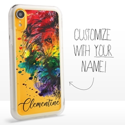 
Personalized Pride Case for iPhone XR – Clear – Rainbow Lion