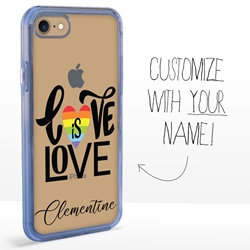 
Personalized Pride Case for iPhone 7 / 8 / SE – Clear – Love is Love