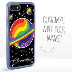 
Personalized Pride Case for iPhone 7 / 8 / SE – Clear – Rainbow Moon