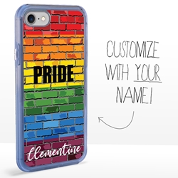 
Personalized Pride Case for iPhone 7 / 8 / SE – Clear – Rainbow Pride