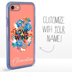 
Personalized Pride Case for iPhone 7 / 8 / SE – Clear – Love Wins