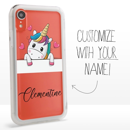Personalized Unicorn Case for iPhone XR – Clear – Unicorn Crush
