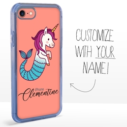 
Personalized Unicorn Case for iPhone 7 / 8 / SE – Clear – Mermaid Unicorn