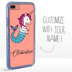 
Personalized Unicorn Case for iPhone 7 Plus / 8 Plus – Clear – Mermaid Unicorn