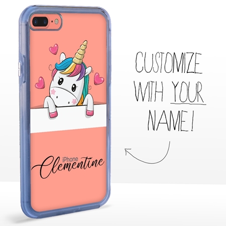 Personalized Unicorn Case for iPhone 7 Plus / 8 Plus – Clear – Unicorn Crush
