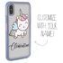 Personalized Unicorn Case for iPhone X / Xs – Clear – Unicorn Cuteness
