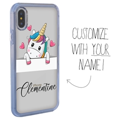 
Personalized Unicorn Case for iPhone X / Xs – Clear – Unicorn Crush