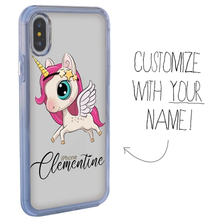 Personalized Unicorn Case for iPhone X / Xs – Clear – Precious Unicorn
