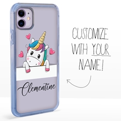 
Personalized Unicorn Case for iPhone 11 – Clear – Unicorn Crush