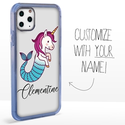 
Personalized Unicorn Case for iPhone 11 Pro – Clear – Mermaid Unicorn