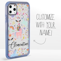 
Personalized Unicorn Case for iPhone 11 Pro Max – Clear – Playing Unicorns