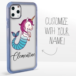 
Personalized Unicorn Case for iPhone 11 Pro Max – Clear – Mermaid Unicorn
