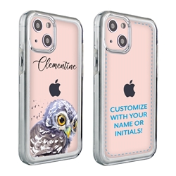 
Personalized Bird Case for 13 Mini – Clear – Cute Young Owl
