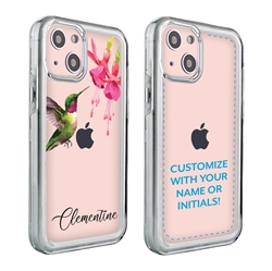 
Personalized Bird Case for 13 Mini – Clear – Hovering Hummingbird