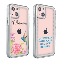 
Personalized Bird Case for 13 Mini – Clear – Hummingbird Dream