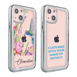 
Personalized Bird Case for 13 – Clear – Hummingbird Garden