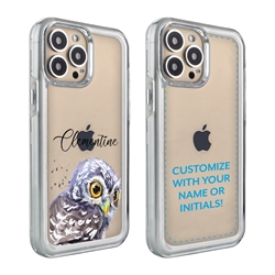 
Personalized Bird Case for 13 Pro – Clear – Cute Young Owl